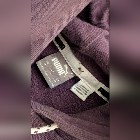 Puma Men's Purple Hoodie Sweater - Picture 3 of 4